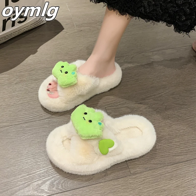 

Cotton slippers in winter, indoor plush slippers for women, warm plush slippers for women