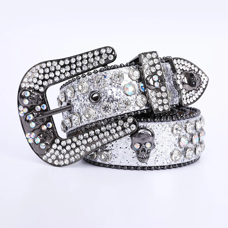 Western Rhinestones Belt Bling Bling Diamond Quality Crystal Studded Belt For Women Men Fashion Cinto De Strass Ceinture Femme