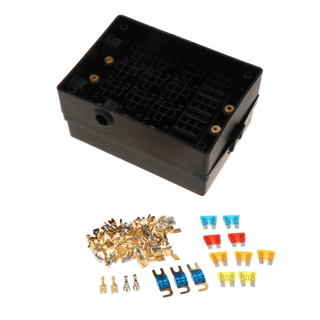 

13 блоков, держатель коробки светодиодный светодиодным индикатором, водонепроницаемая крышка для автомобиля