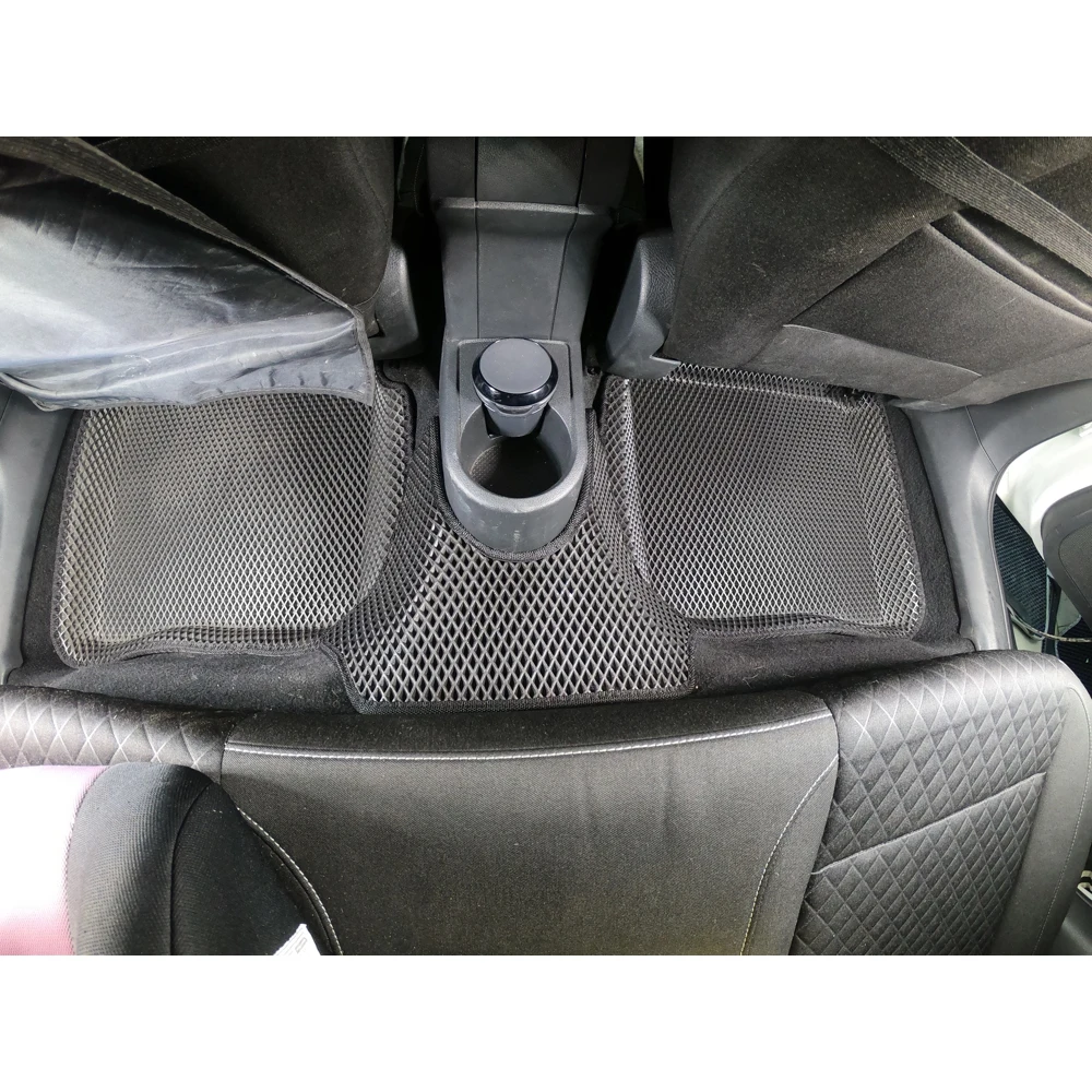 Новинка! Коврики Ева с Пресс Бортами на Skoda Rapid PREMIUM черный | Floor Mats
