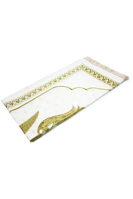 IQRAH Luxury the Laleli Chenille Prayer Mat-Green Color