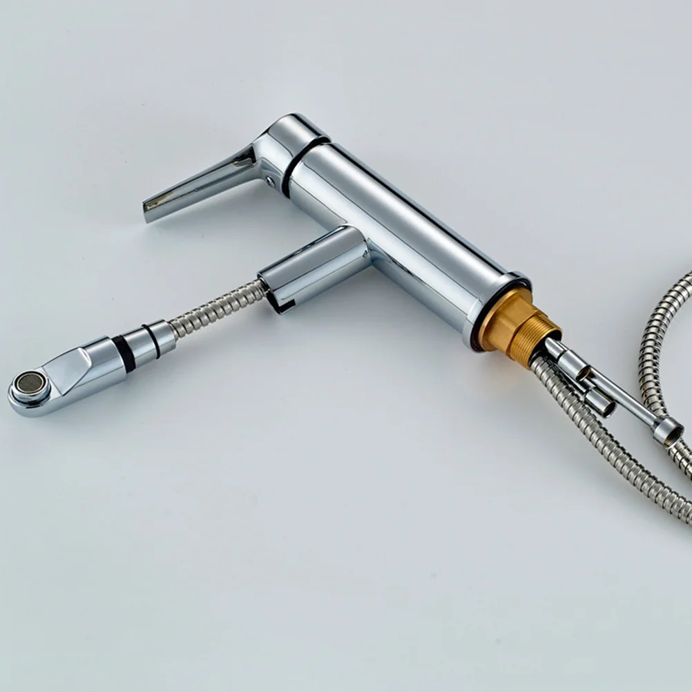

1pc Single Lever Single Handle Brushed Out Sink Sprayer for Bathroom