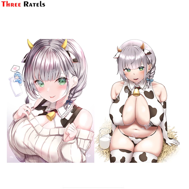 

Three Ratels B674 Anime Game Shirogane Noel Hololive Occlusion Scratch DIY Vinyl Material Decor Stickers And Decals