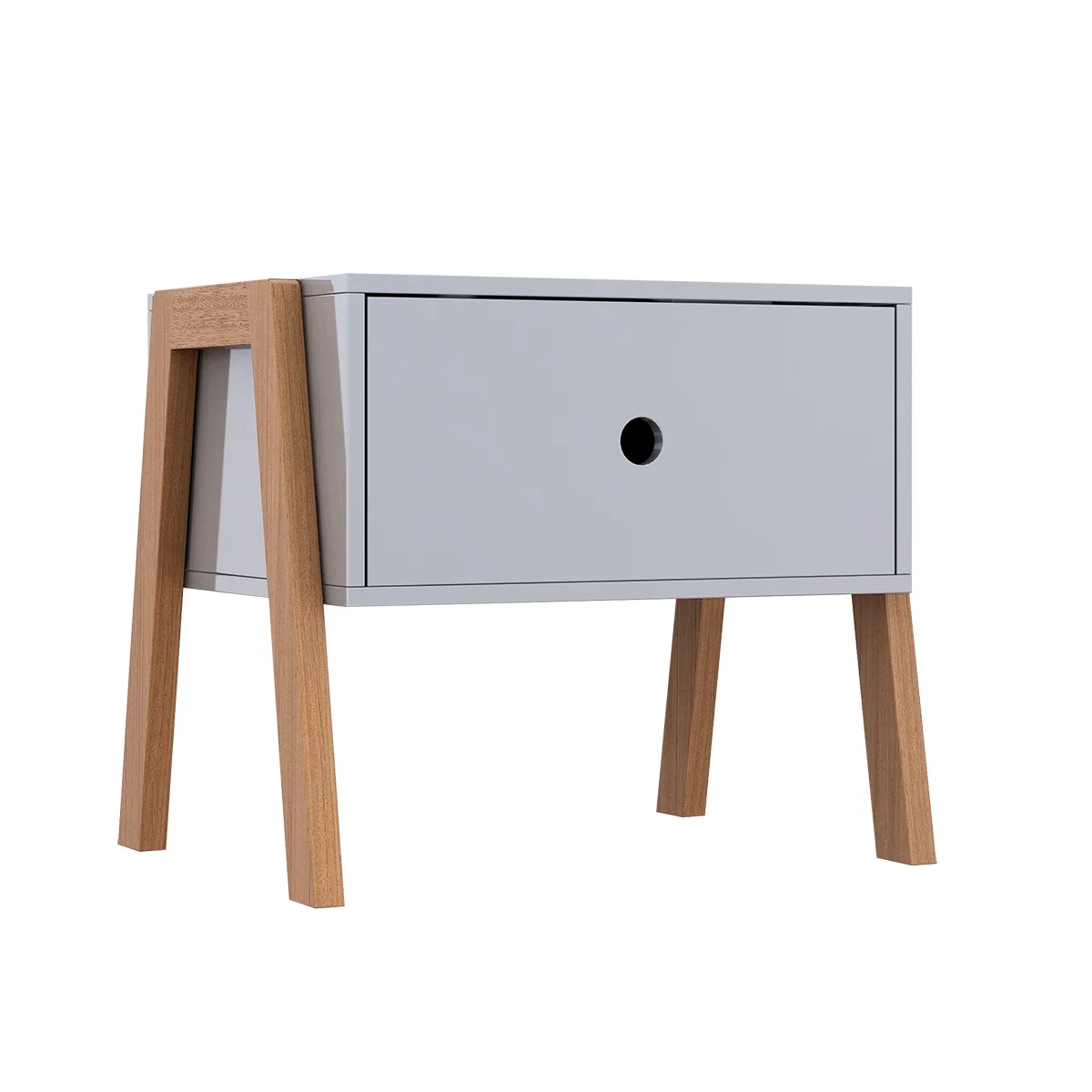 

Furniture Bamboo frame bedside table Grey