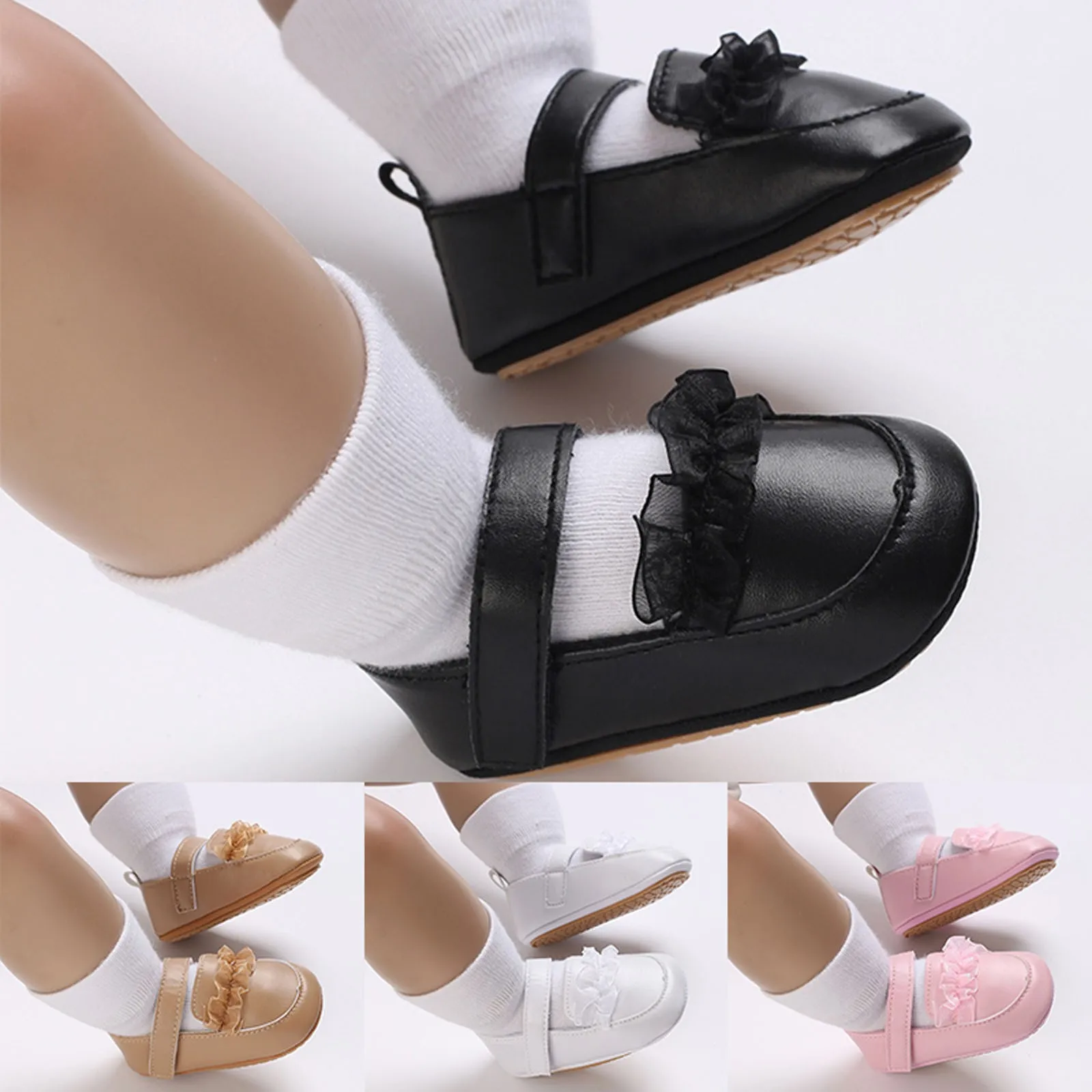 

Girl Baby Shoes Cartoon Indoor Shoes Cute Toddler Shoes Soft Soled Lace Princess Baby Rubber Soled Casual Cat And Girls Sandals
