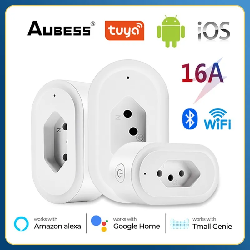 

Смарт-розетка с поддержкой Wi-Fi и Bluetooth, 16 А