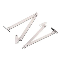 2pcsset furniture cupboard stainless steel rotatable folding lid support hinge soft down stay hinge left and right support