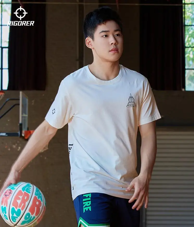 Футболка RIGORER мужская с круглым вырезом крутая Удобная приятная для кожи дышащая