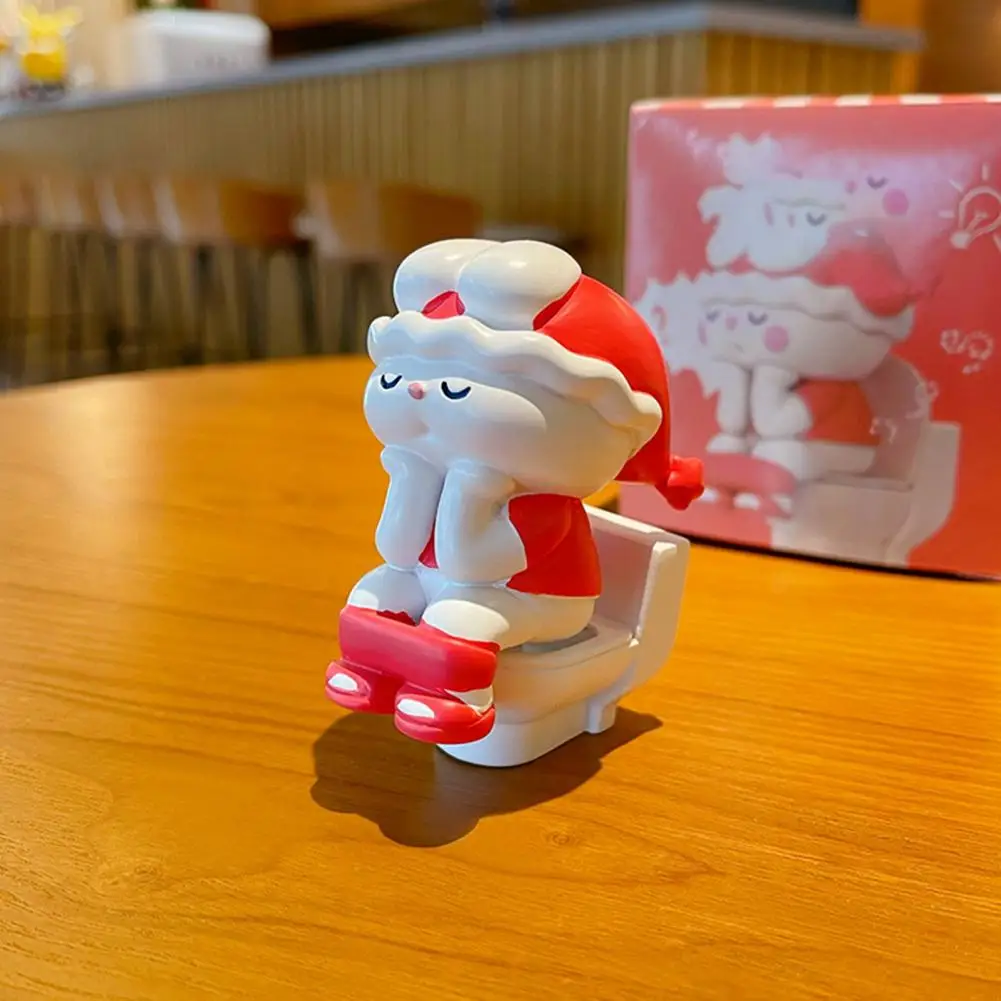 

Funny National Tide Style Eye-catching Jubilant Rabbit Skiing Dashboard Ornament Resin Dashboard Ornament Car Accessories