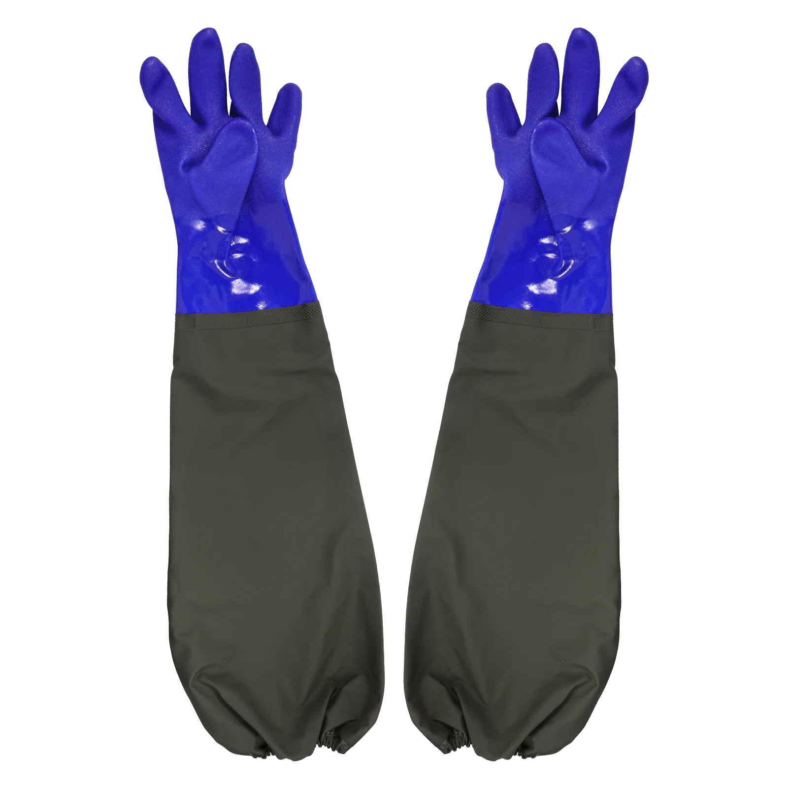 

1 Pair Waterproof Aquarium Gloves Long Rubber Gloves Fish Tank Water Change Gloves Cleaning Gloves