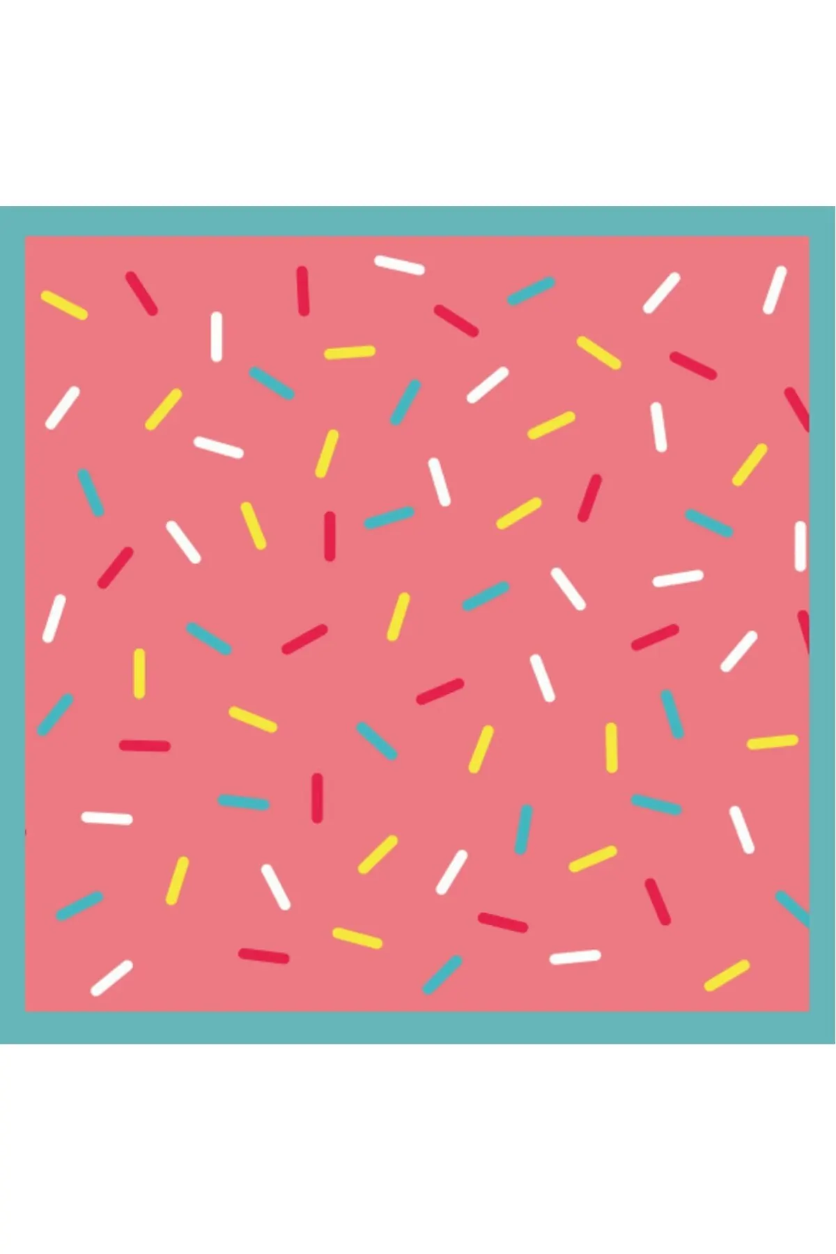 

Парео женское розовое шифоновое в стиле оверсайз с конфетти