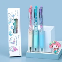 3pcs kawaii sanrio pen hellokittys cinnamoroll cartoon cute mymelody creative gel pen sweet anime writing supplies birthday gift