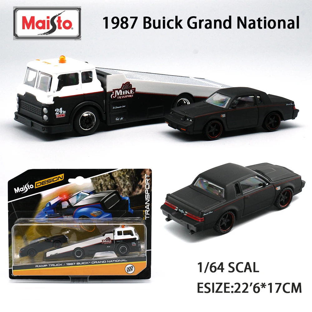 Maisto 1:64 литая под давлением модель автомобиля из сплава 1/64 Muscle Convertible 1987 Buick T-Ype