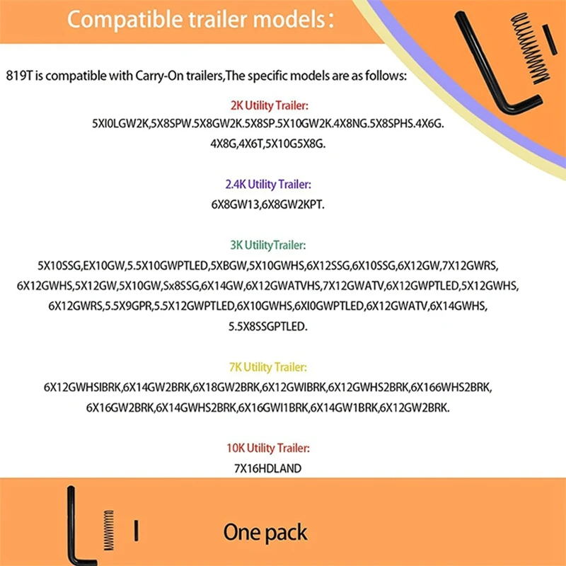 2 упаковки металлические Сменные защелки для ручных хозяйственных прицепов