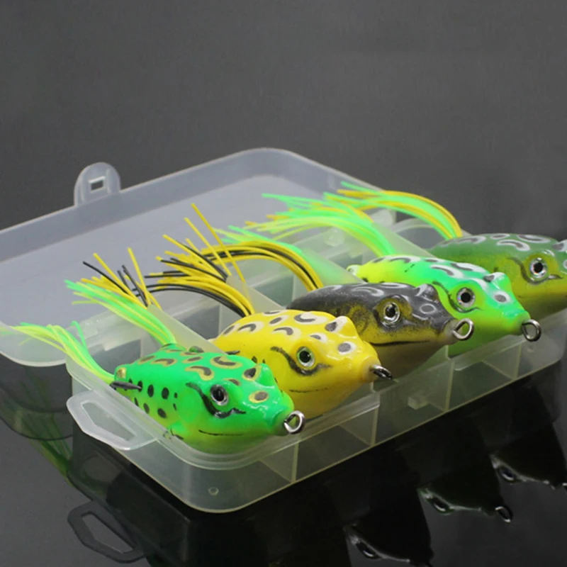 Набор лягушек мягкие приманки для океанского озера реки водохранилища пруда и