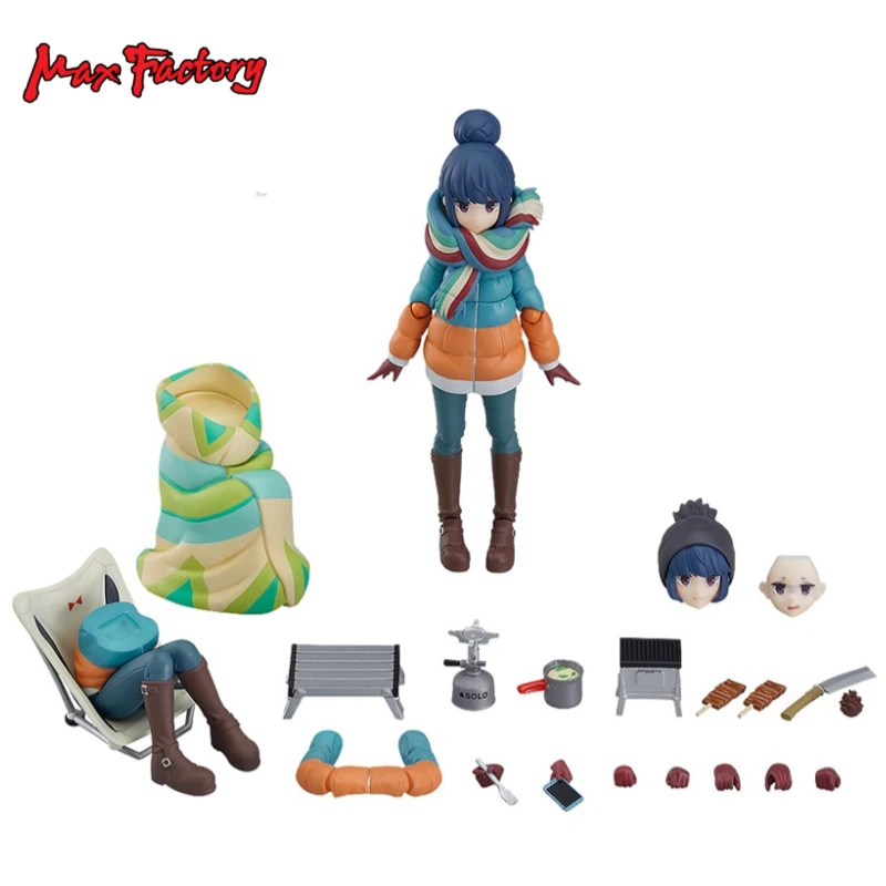

MaxFactory figma LAID-BACK CAMP Rin Shima Official Authentic Figures Models Anime Toys Birthday Gifts Dolls Ornaments statue