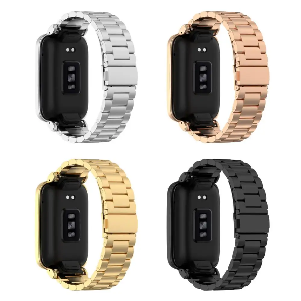 

New Straps Metal Strap For Xiaomi Mi Band 7 Smartwatch Bands Bracelet Strap Stainless Steel Watchband Metal Wristband