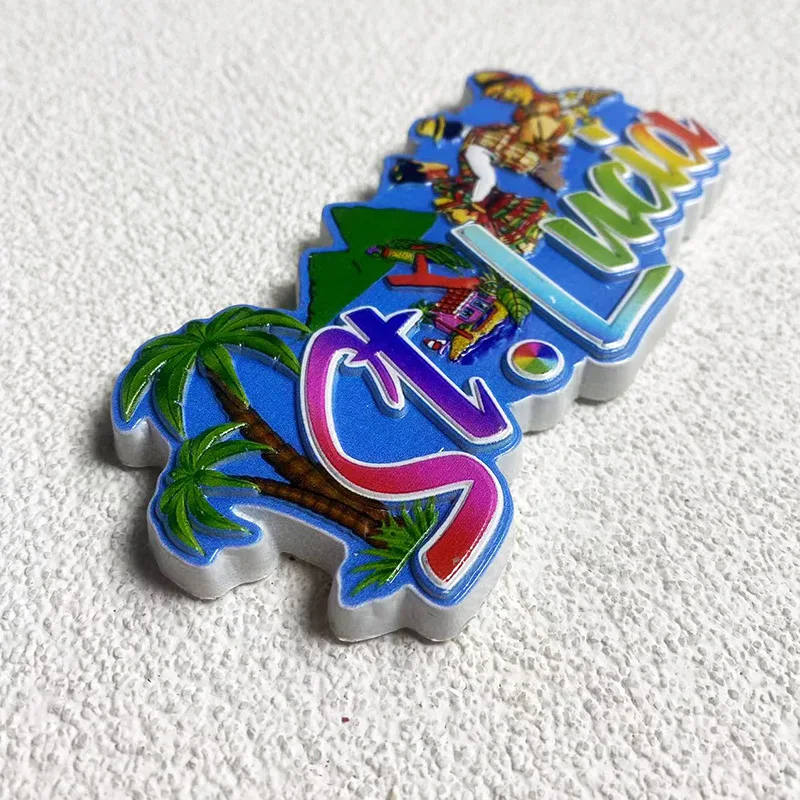 Сувениры Saint Lucia домашний декор творческие гуманитарные науки 3D наклейки на