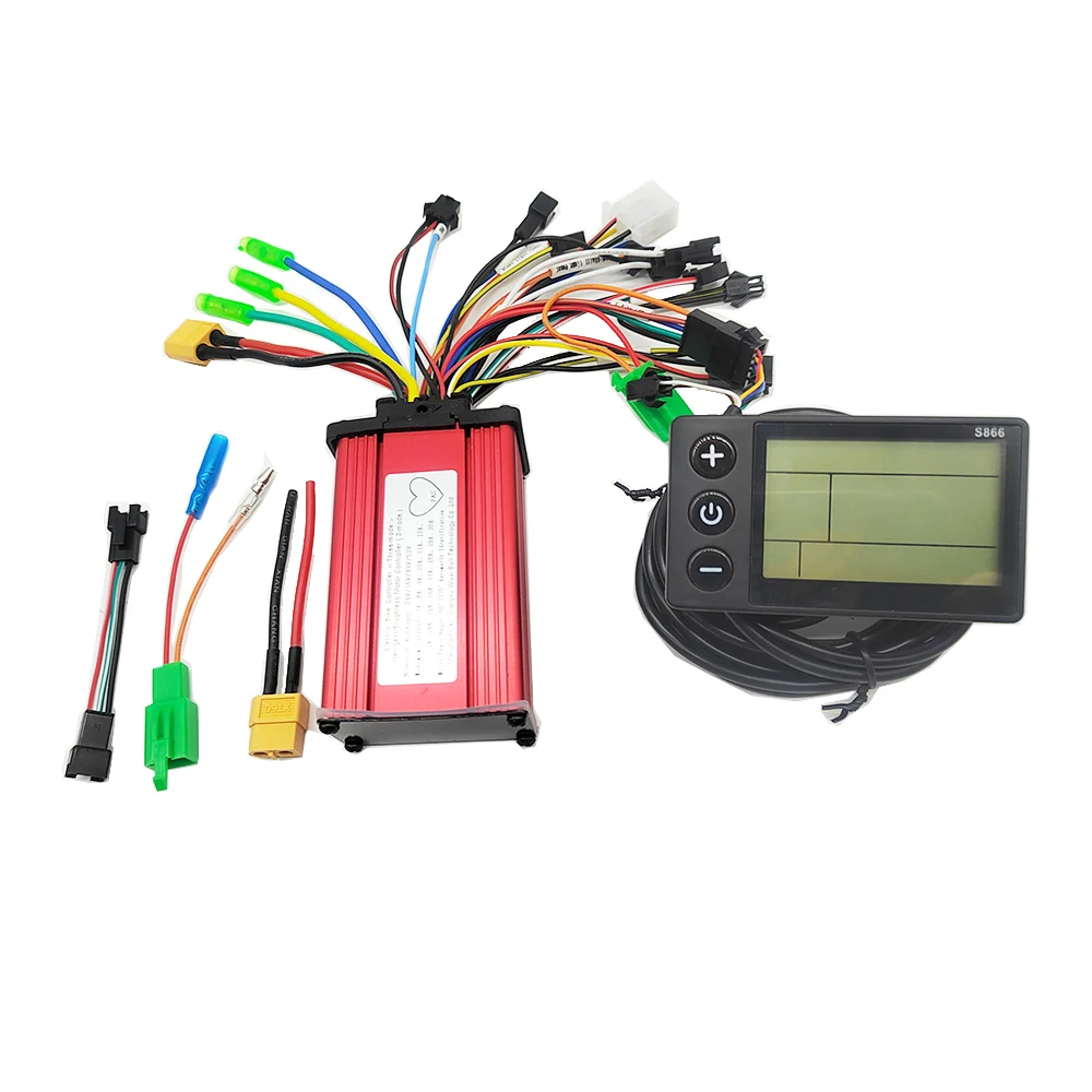 

24V 36V 48V 60V 350W 250W 20A Motor Controller E-bike/Electric Scooter Brushless Speed Controller and S866 LCD Display