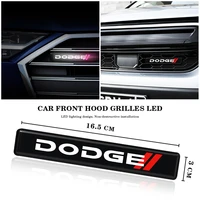 car decorative lights led front hood grille emblem badge decoration for dodge new ram 1500 coolway challeager caliber truck vipe