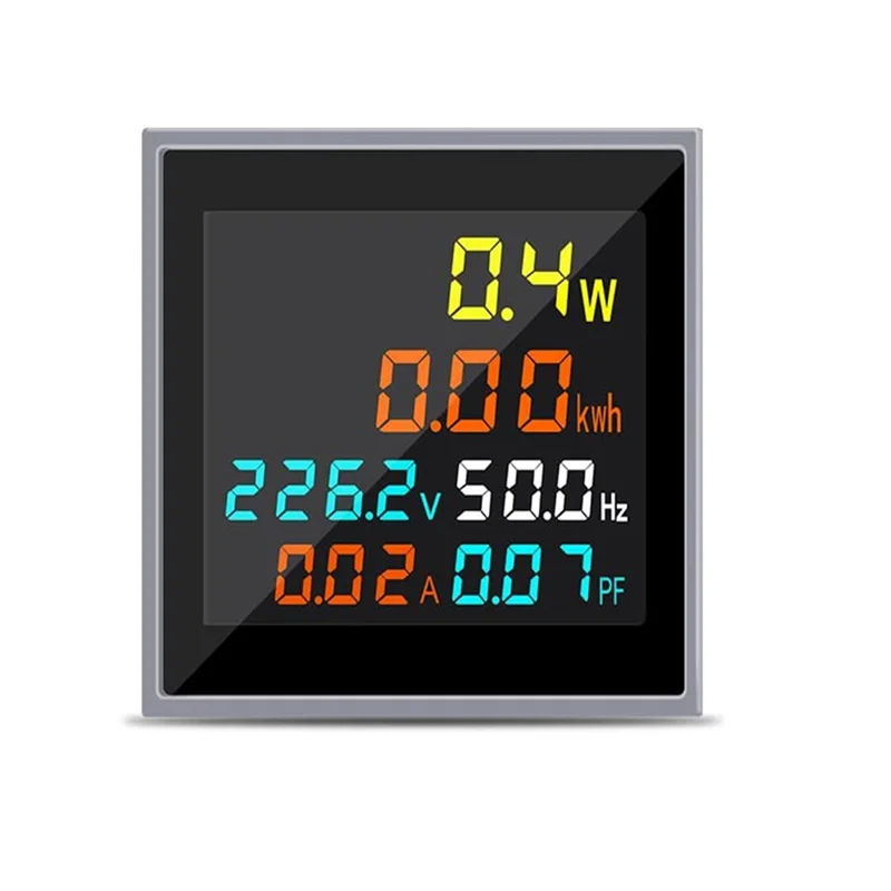 

6 in 1 AC250-450V Electronic Watt-Hour Meter Voltage Current Power Display Frequency Meter Intelligent Power Monitor