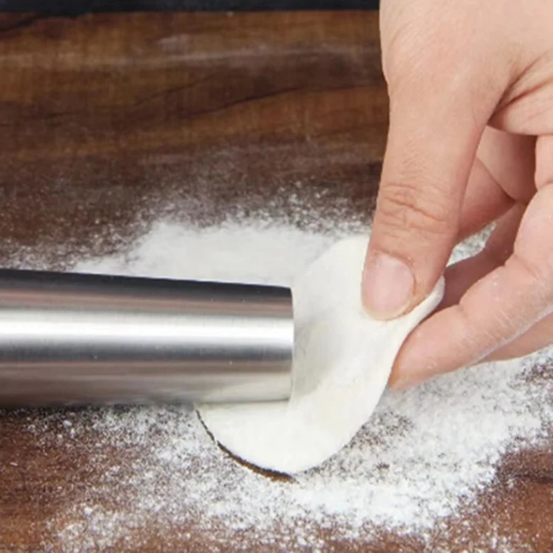 Moisture Proof Kitchen Baking Tool Household Non-Deformable Rolling Pin Flour Press