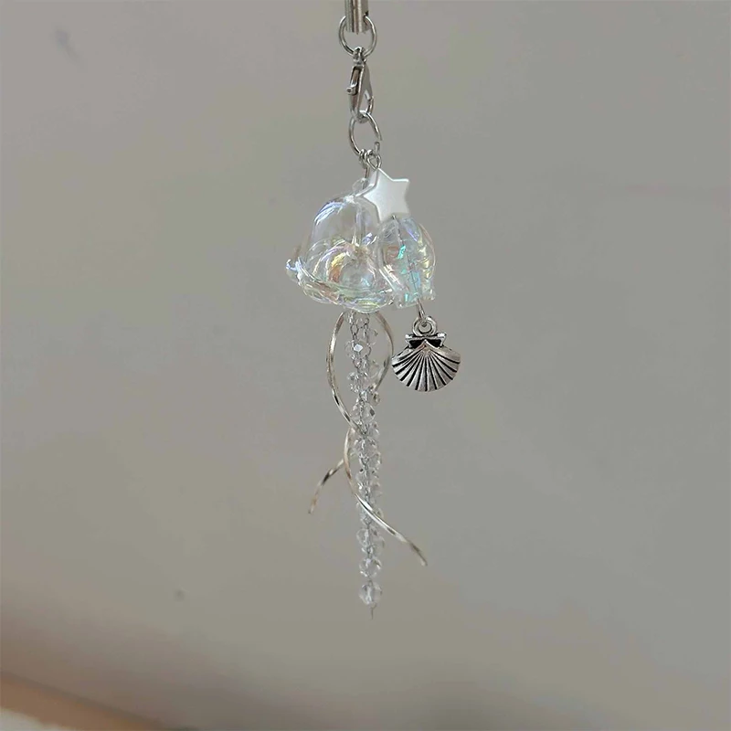 Y2K Jellyfish МОБИЛЬНЫЙ ТЕЛЕФОН Lanyard Эстетическая Подвеска для телефона с кисточкой