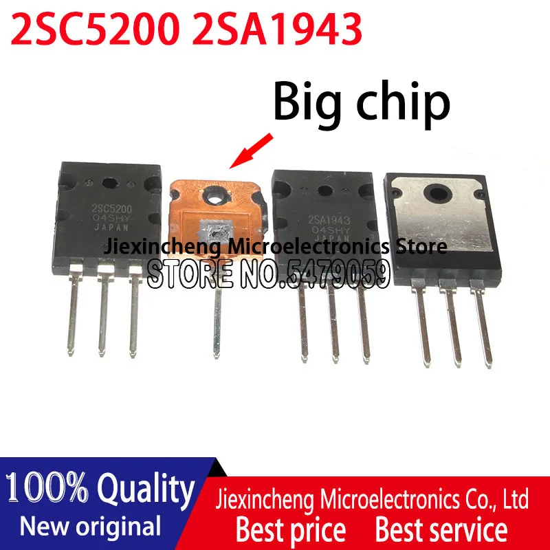 10PCS 2SA1943  2SC5200 A1943 C5200 TO-3PL Audio amplifier tube Good quality