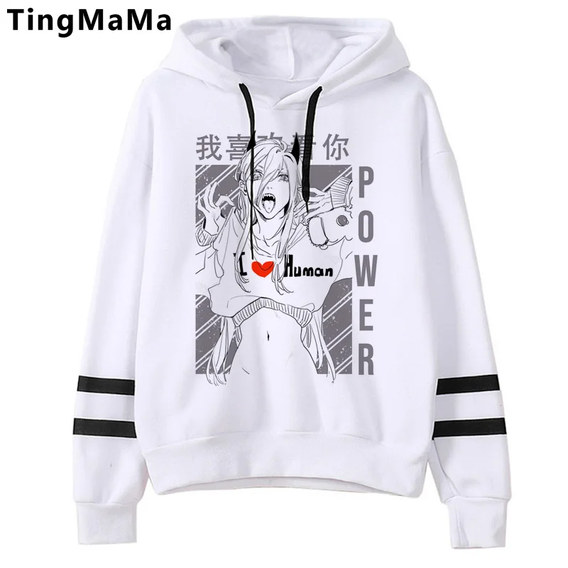

Makima Chainsaw Man Pochita hoodies men printed y2k aesthetic plus size Ulzzang male hoody printed printed