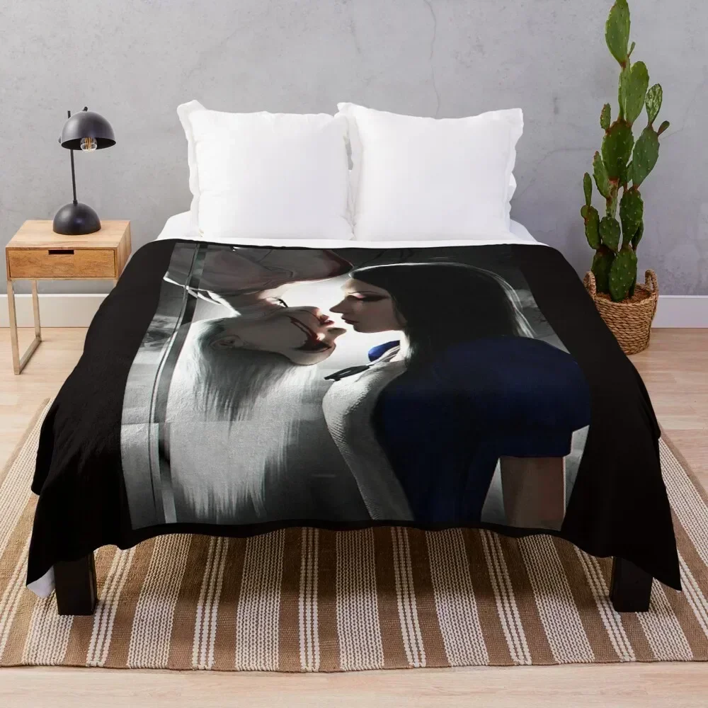 Alice Liddell-Алиса безумие возвращается графическое одеяло мягкие кровати косплей