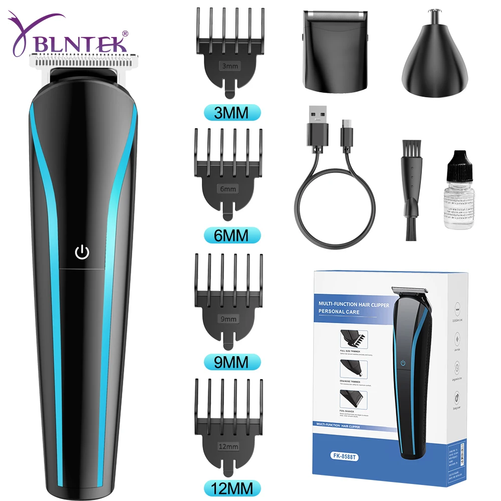 YBLNTEK 3 In 1 Electric Hair Trimmer for Men Grooming Kit Be