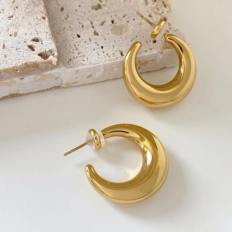 

Модные маленькие большие геометрические металлические серьги-подвески для женщин, цвет золото, свадебные украшения 2023