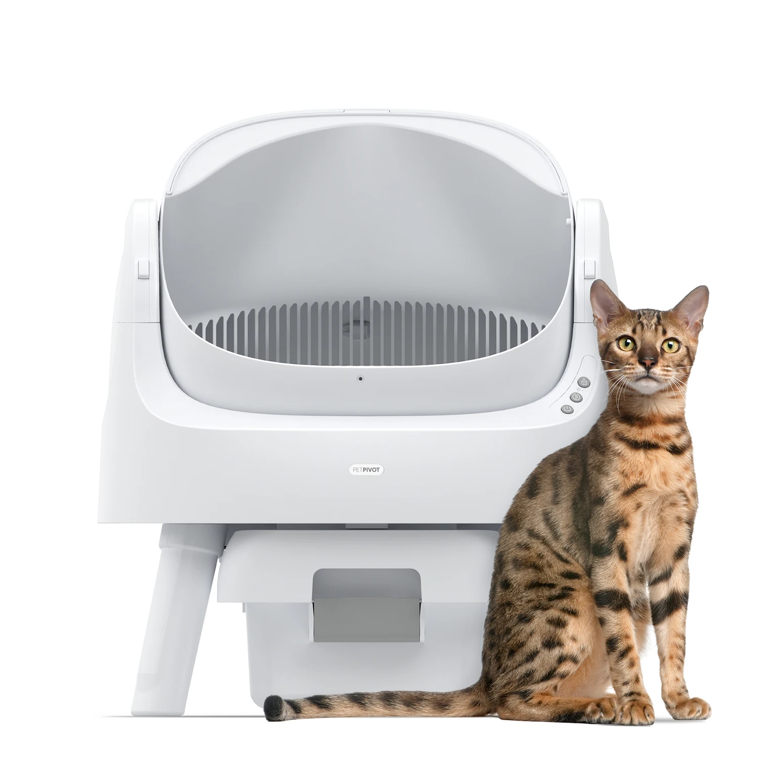 Самоочищающийся ящик для кошачьего туалета с открытым дизайном автоматический