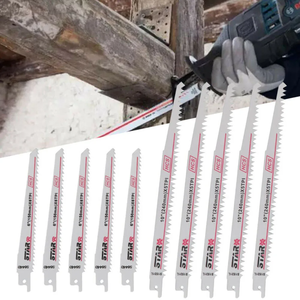 Полотна для сабельной пилы S644D & S1531L, 10 шт.