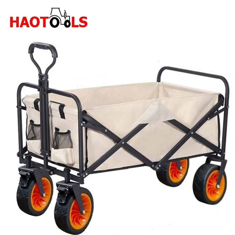 

Household Portable Folding Push-Pull Cart Garden Cart Outdoor Multifunctional Cart