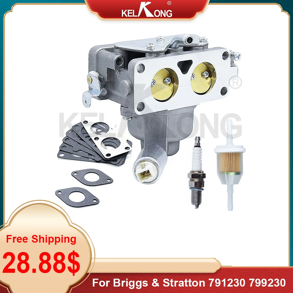 

Карбюратор KELKONG комплект в сборе ПОДХОДИТ ДЛЯ Briggs & Stratton V-Twin 20HP 21HP 22HP 23HP 24HP 25HP 699709