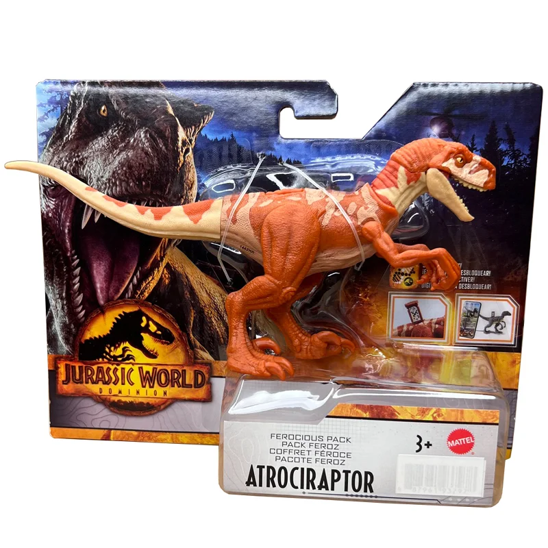 

In Stock Genuine Matter Model Jurassic World GWC97 Movie Same Paragraph Fierce Small Atrociraptor Dinosaur Model Boy Toys