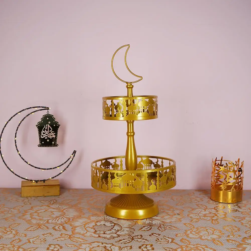 Двухслойный лоток для конфет и фруктов Рамадан украшения праздника десерт