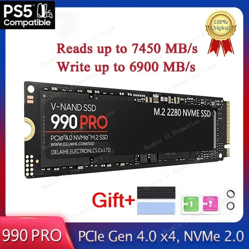 

SSD M2 Nvme 4TB M.2 2280 PCIe 4.0 X4 20000MB/S 980PRO 500GB Internal Solid State Drive 1tb 2tb ssd nvme m2 HDD Hard Disk for PS5