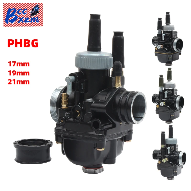 Для Dellorto PHBG Racing с воздухозаборником RS50 47cc 49cc GY6 50CC 100CC мотоциклетный карбюратор 17 19 21 мм Carb мопед скутер 2T