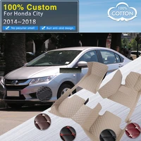 car floor mats for honda city grace ballade gm4 5 6 8 9 20142018 luxury leather mat durable carpet rugs car accessories 2015