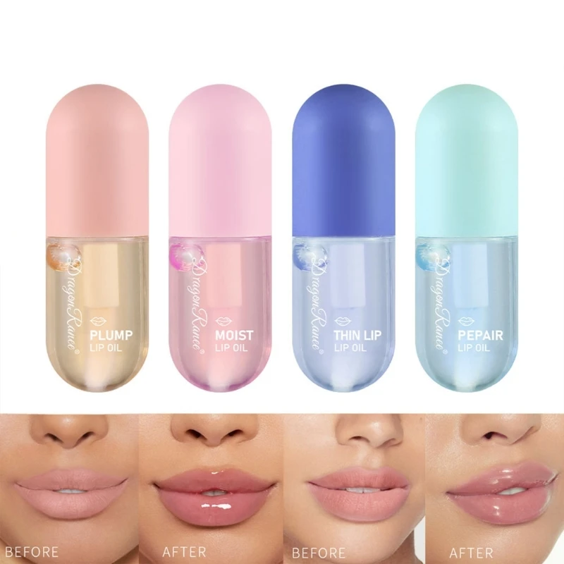 

Dragon Ranee Lip Gloss Crystal Jelly Moisturizing Lip Oil NonSticky Sexy Gloss