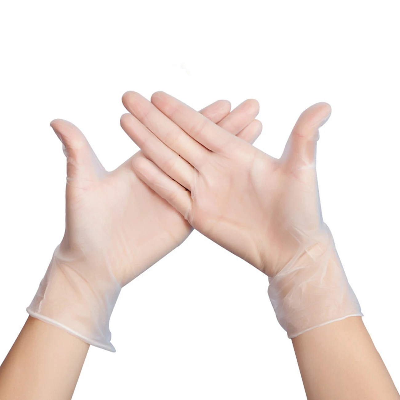 

100Pcs Disposable PVC Gloves Food-grade Household Protective Gloves S/M/L/XL