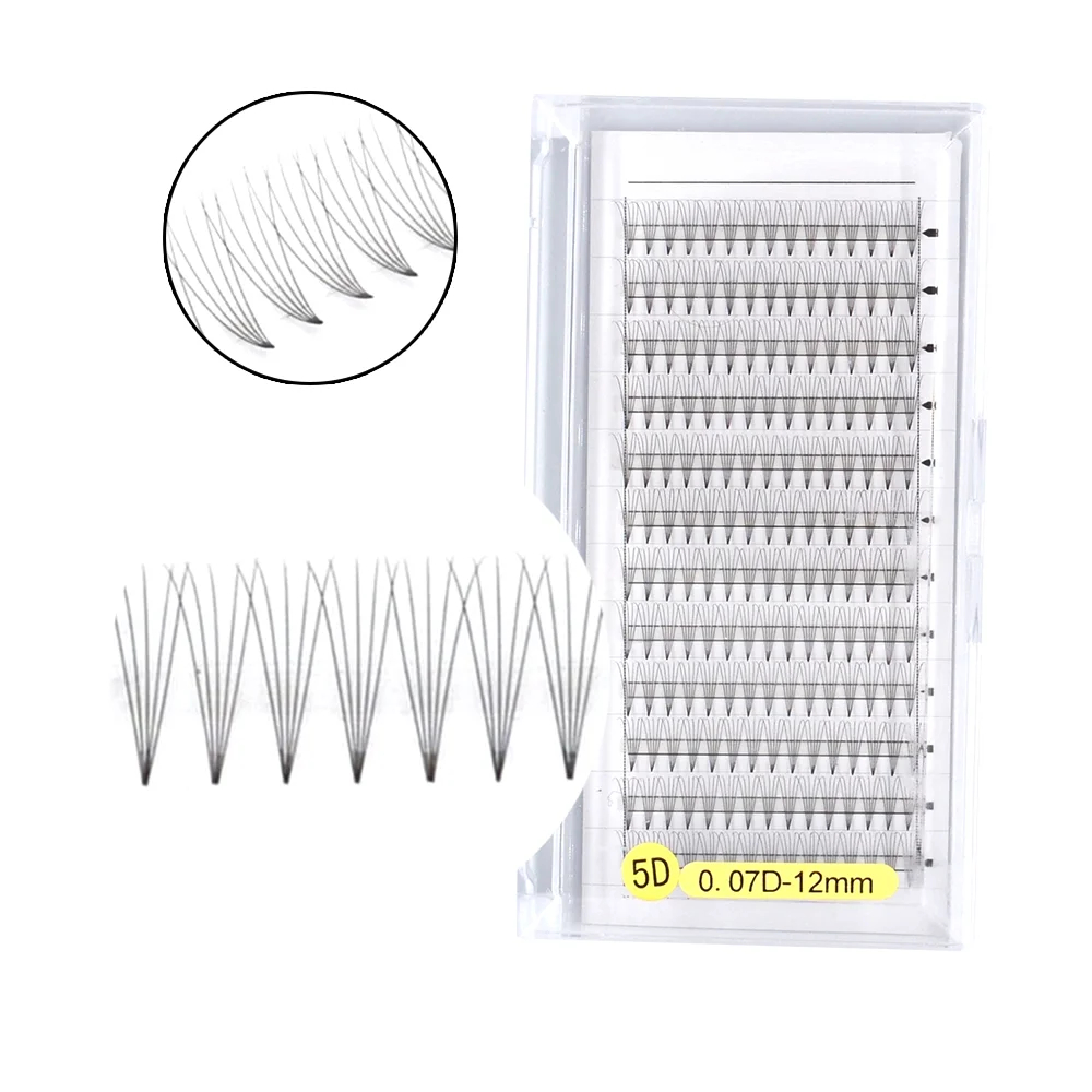 

Накладные ресницы с коротким стержнем, 4-0,07 мм