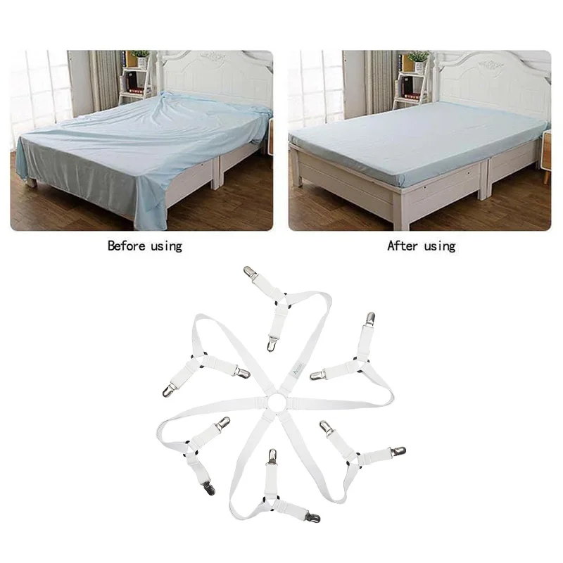 Держатель для простыни регулируемый эластичный держатель с 12 зажимами