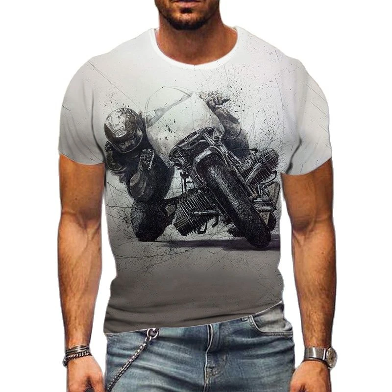 

Men's T-shirt 3D Print Summer Fashion Top O-Neck Plus Size Street XXS-6XL