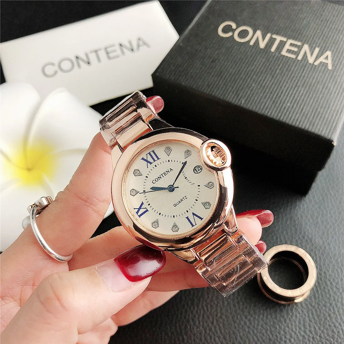 

Women Watches Luxury Stainless Steel Ladies Quartz Wristwatch Roman Numerals Fashion Gold Sliver Female Clock relogio feminino