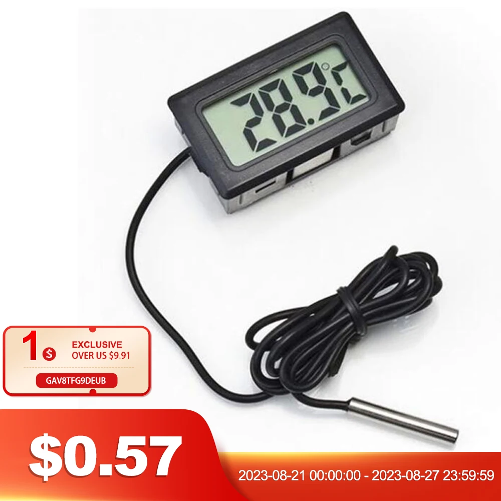 FY-10 Мини ЖК-Цифровой Термометр Аквариум Автомобильный Водяной Бани Температурный Тестер Детектор Монитор Встроенный Датчик Температуры 1 М FY-10 Мини ЖК-Цифровой Термометр Аквариум Автомобильный Водяной Бани Температурный Тестер Детектор Монитор Встроенный Датчик Температуры 1 М