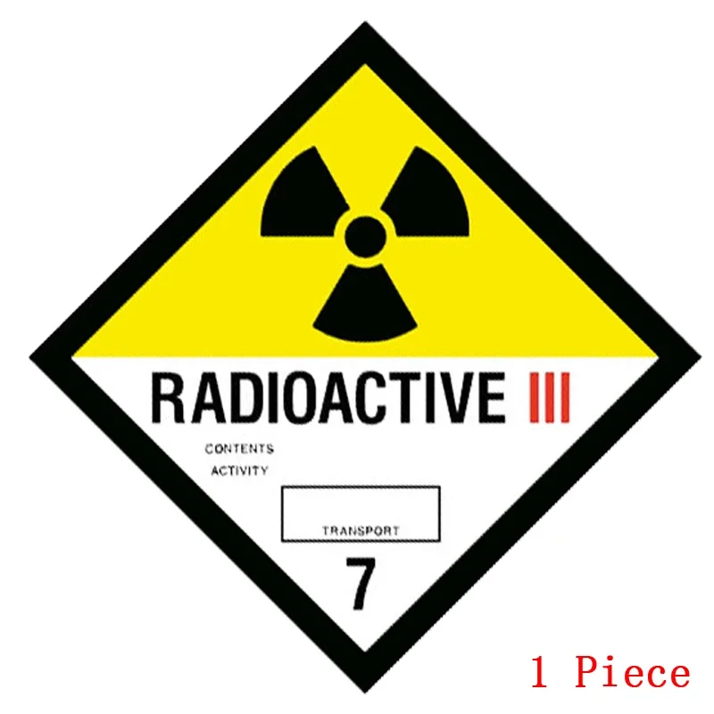 Предупреждающие радиоактивные светоотражающие автомобильные наклейки от 1 до 8, радиационные наклейки, наклейка, царапины, аксессуары, индивидуальные