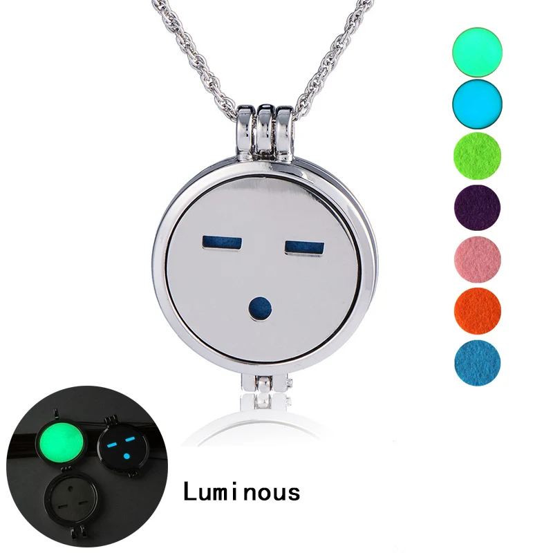 

Fashion Aromatherapy Luminous Necklace Multicolor Simple Wild Necklace Pendant Popular Girls Jewelry Accessories Necklace Gift